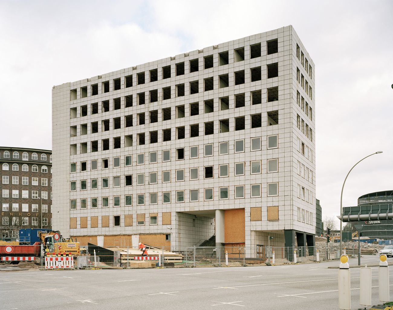 City-Hof Hamburg City Hof Hamburg, Rudolf Klophaus, Denkmalverein Hamburg, Leca-Platten-Fassade, Hamburger Nachkriegsmoderne, City-Hof e.V., Fotografie Dorfmüller Klier 