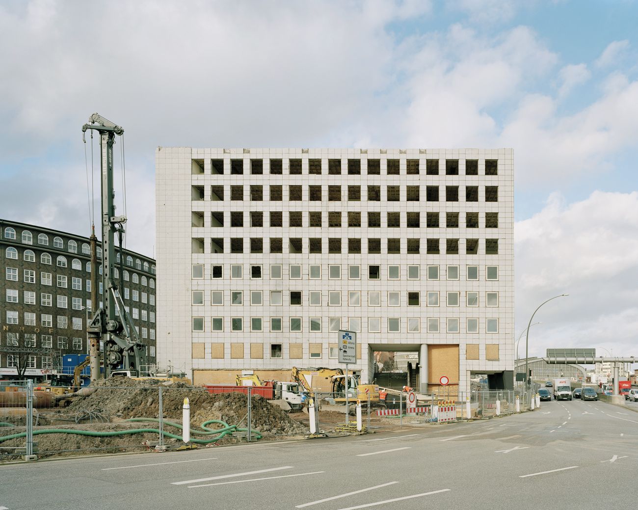 City-Hof Hamburg City Hof Hamburg, Rudolf Klophaus, Denkmalverein Hamburg, Leca-Platten-Fassade, Hamburger Nachkriegsmoderne, City-Hof e.V., Fotografie Dorfmüller Klier 