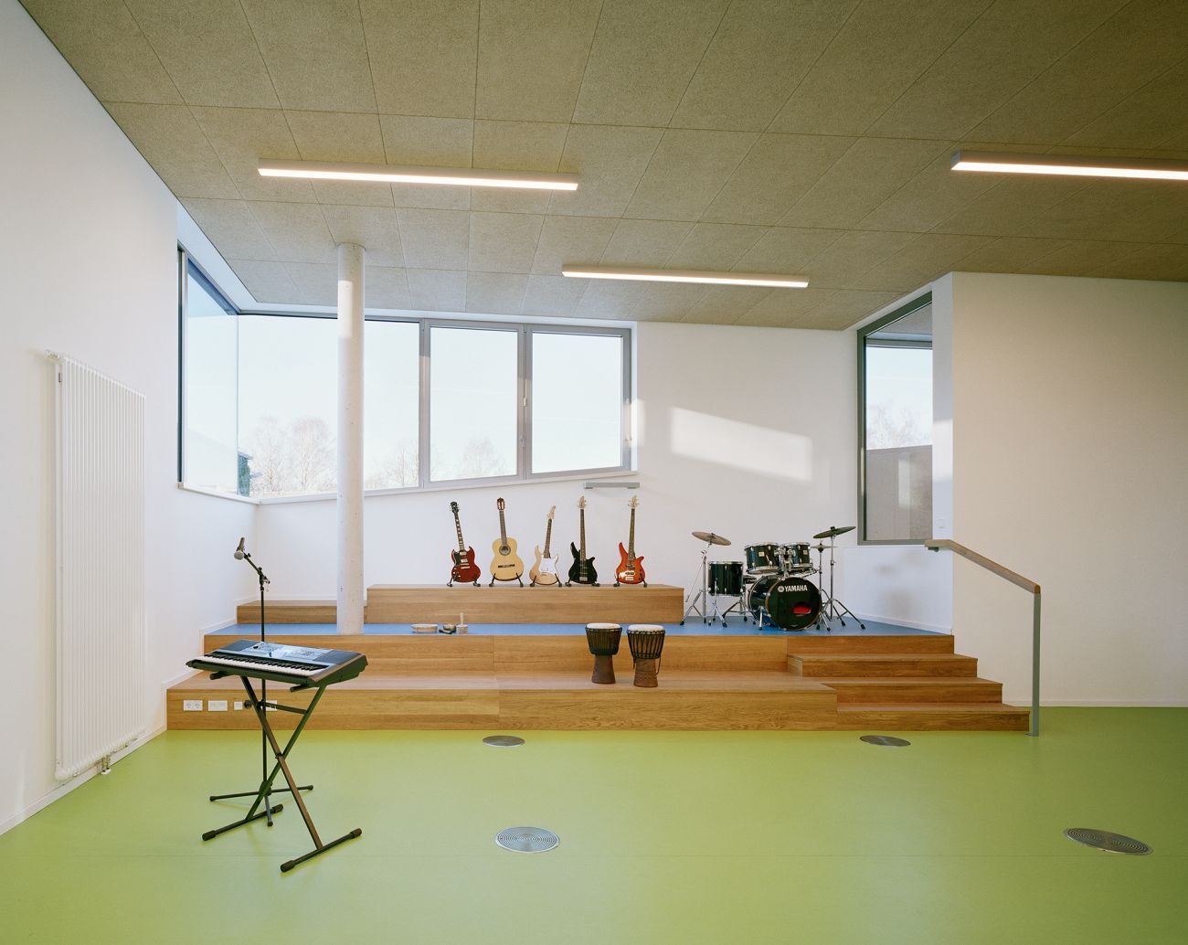 Campus Rissen Hamburg Campus Rissen Hamburg, Stadtteilschule Rissen, Eternit Fassade, zweitraum Büro für Architektur, Architekturfotografie Hamburg, Fotografie Dorfmüller Klier 